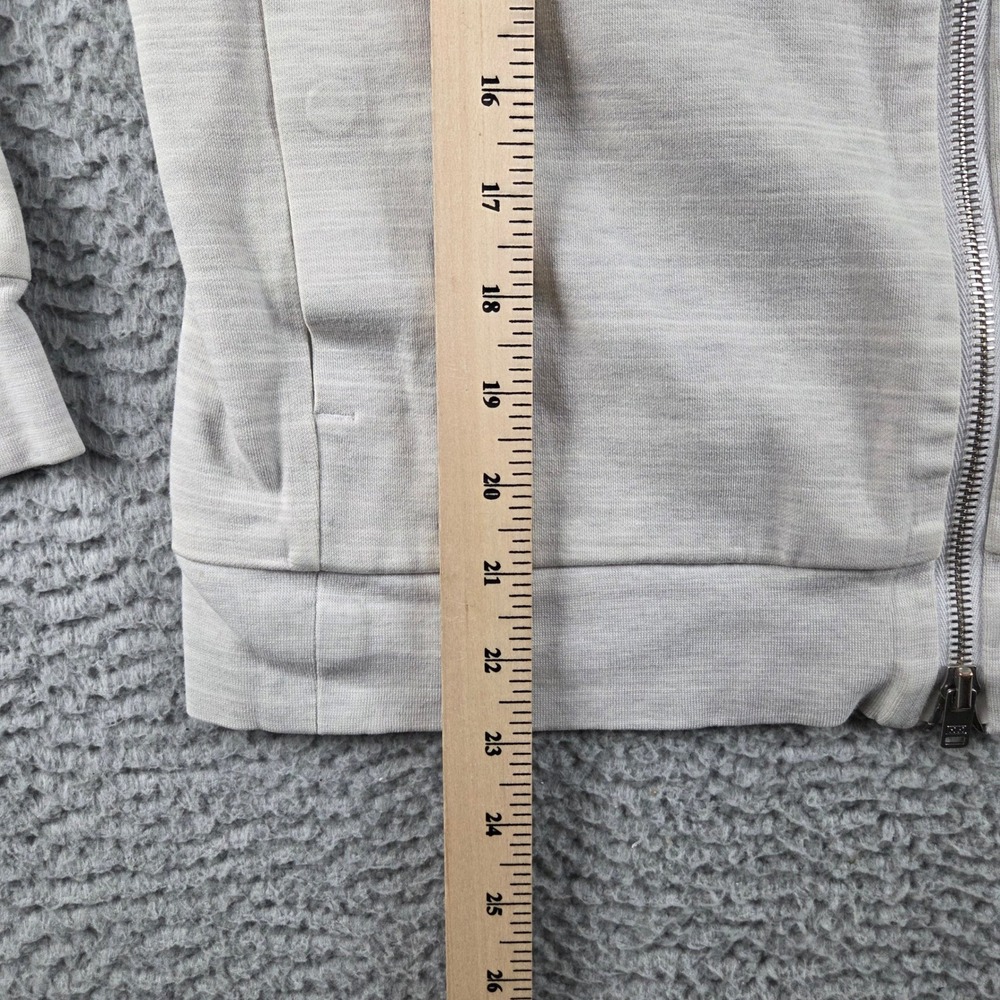Lululemon Lab Hoodie Womens XS Gray Space Dye Full Zip Lifestyle Nutrition Logo - Picture 5 of 7